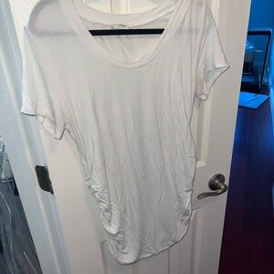 Hello MIZ White Short Sleeve Top